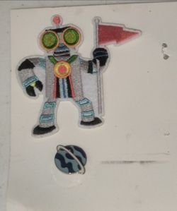 Space Themed Iron On's & Pin