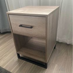 Wood/Metal Nighstand (Negotiable!)
