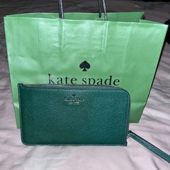 Kate Spade L-zip Wristlet New 