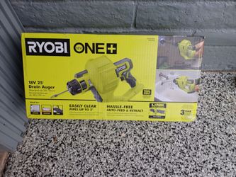 DRAIN SNAKE RYOBI 18V TOOL ONLY