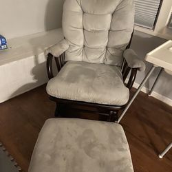 Rocking Chair With Foot Rest