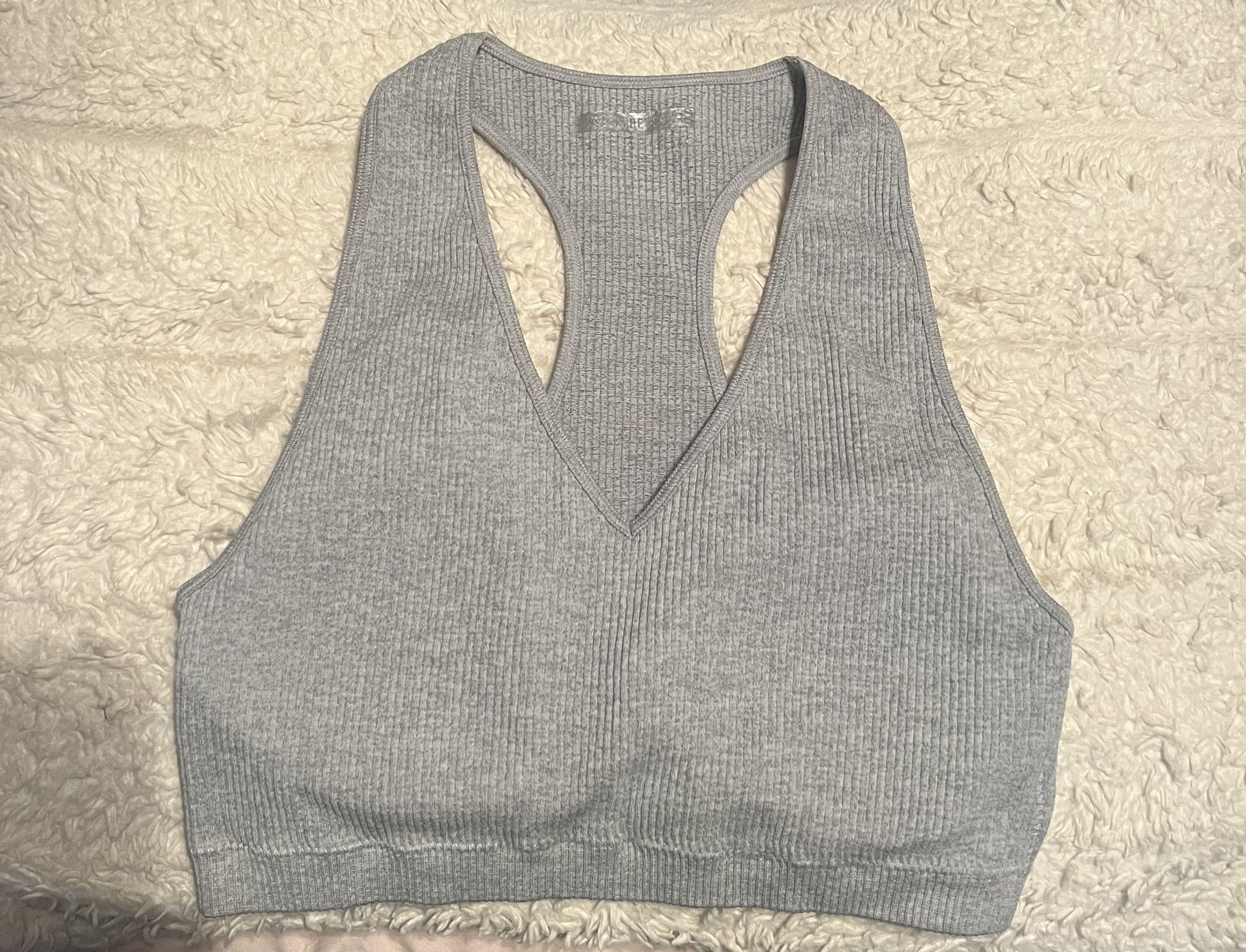 Gray Sports Bra