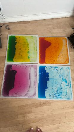 Liquid floor tiles