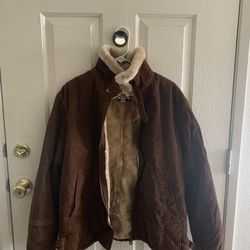 Ameri mode Leather/faux Fur Jacket Size L