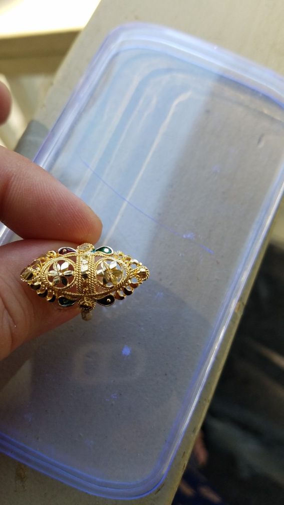 Ring size 818 karat gold plated brand new