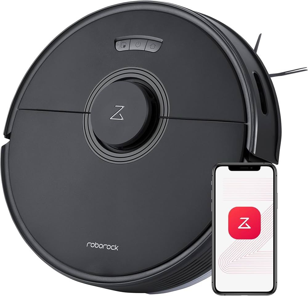 roborock Q7 Max Robot Vacuum and Mop Cleaner, 4200Pa Strong Suction, Lidar Navigation, Multi-Level Mapping, No-Go&No-Mop Zones, 180mins Runtime, Works