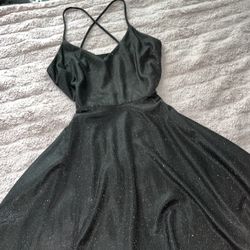 Black glitter dress