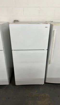 Kenmore Top Freezer Fridge – White, clean inside, 19 cu ft