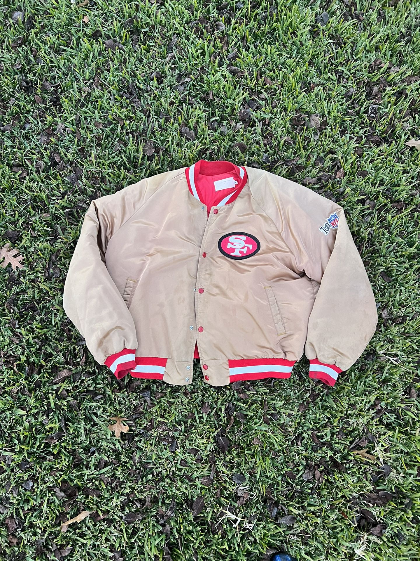 Vintage San Francisco 49ers Gold Bomber Jacket
