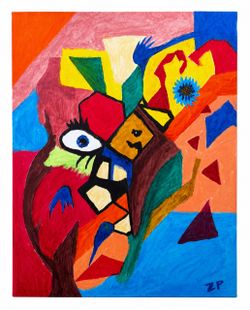 Original Abstract Acrylic Painting on Canvas
