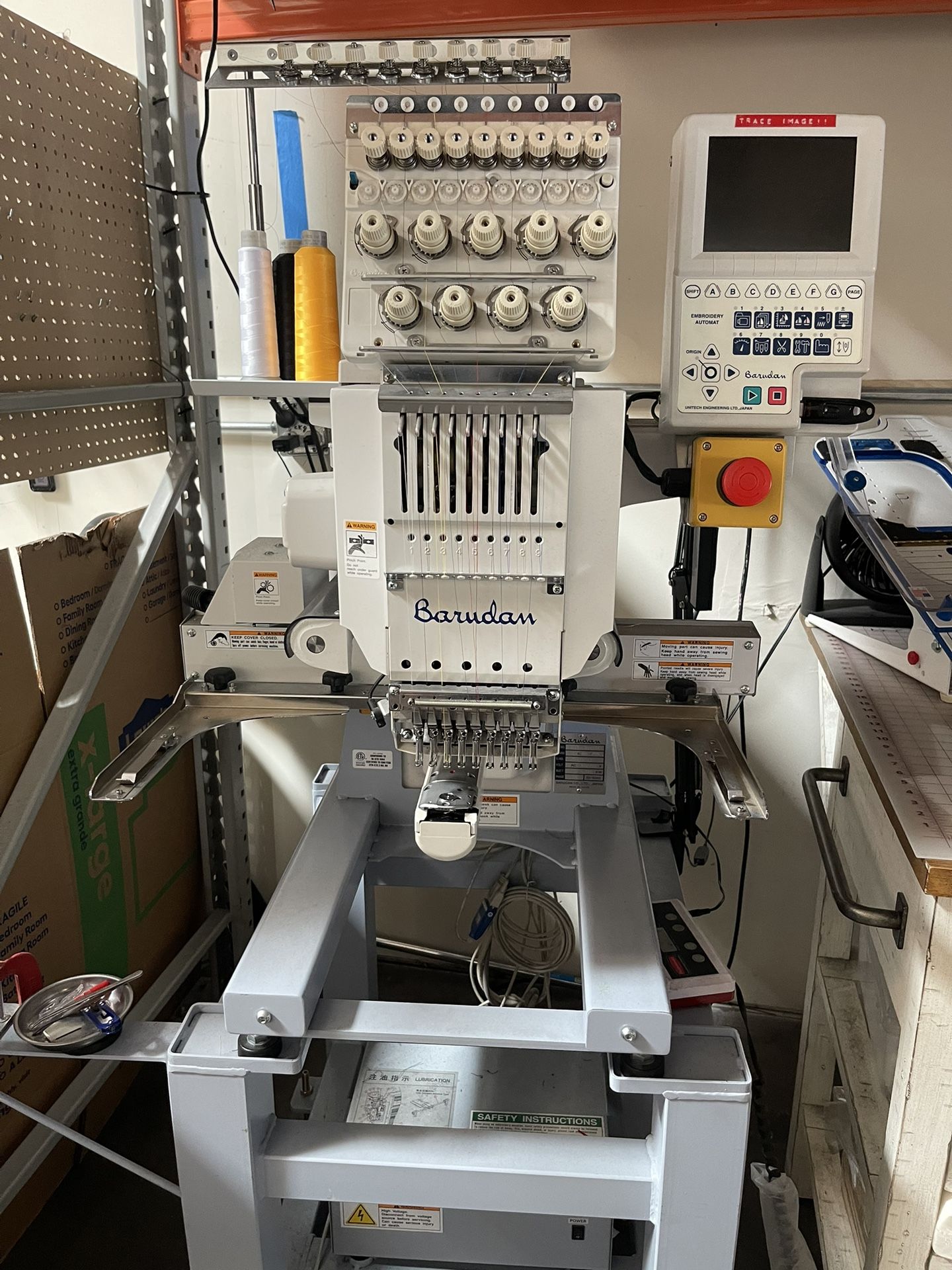 2017 Barudan Single Hear Embroidery Machine 