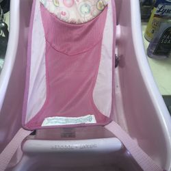 Baby Girl Pretty Pink Bath Tub Wth Temperature Gauge