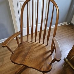 Amish Made Oak Desk Chair