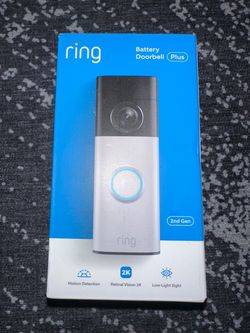 Ring Battery Doorbell 2K Plus (Newest Model) NEW $180 Retail Security Camera Household Outdoor