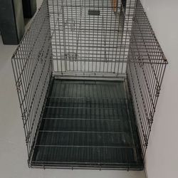 36” foldable metal dog crate w/ adjustable divider