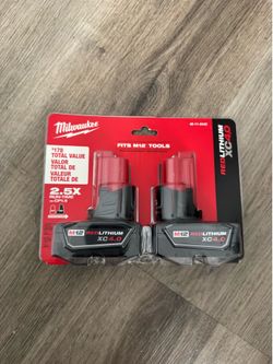 Milwaukee m12 batteries 4.0 (2 pack)