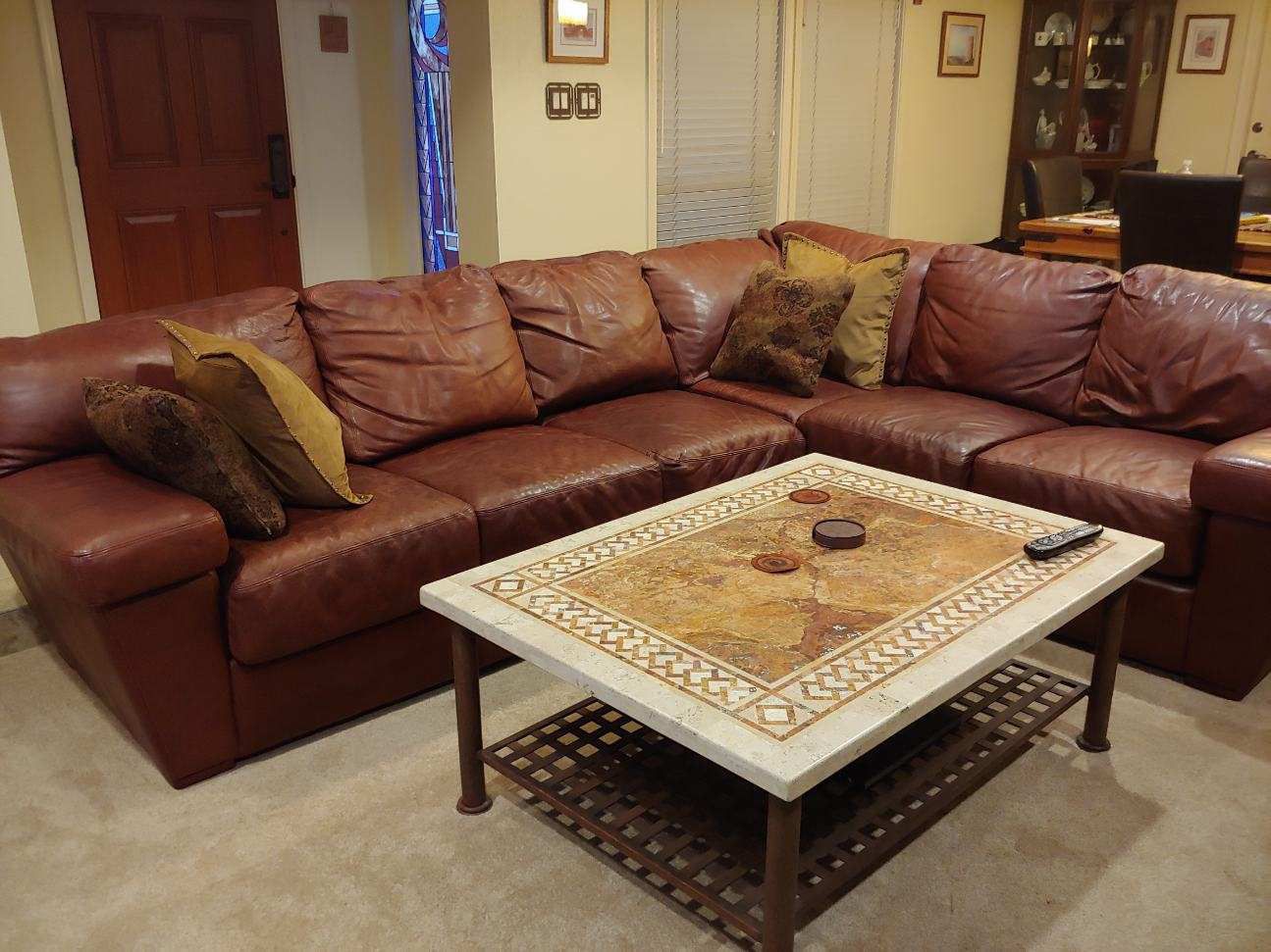 High Quality Leather Sectional Couch