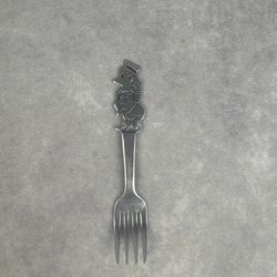 Vintage Walt Disney Donald Duck Youth Fork Bonny Stainless Flatware Japan