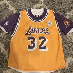 Dodgers Lakers Night Double Jersey - Clayton Kershaw / Magic Johnson