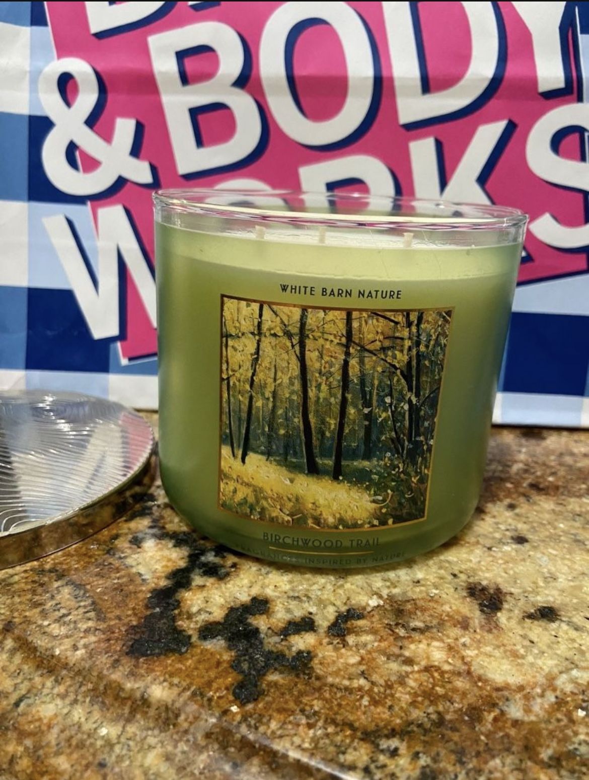 Bath & Body Works Birch wood Trail 3 Wick Candle