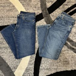 Levis 511 Slim Fit Stretch Jeans Medium & Dark Wash - Like New