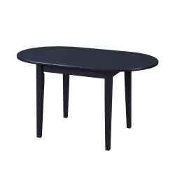 Elegant Home Fashions Claude, Wood Extendable Dining Table, Navy Blue