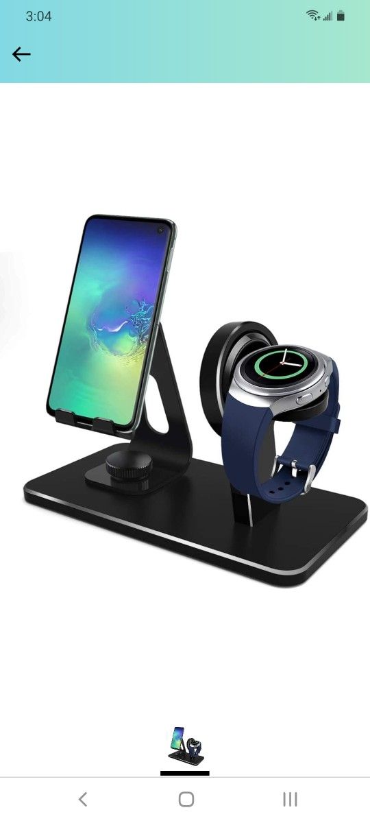 Phone Stand With Gear S2 Watch Charger Stand