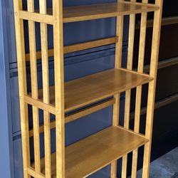 Mission Style Bookcase Storage Display Shelf