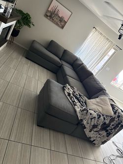 Grey sectional