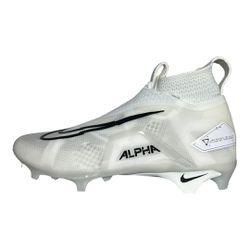Nike Alpha Menace Elite 3 Football Cleats Pure Platinum CT6648-109 Size 9