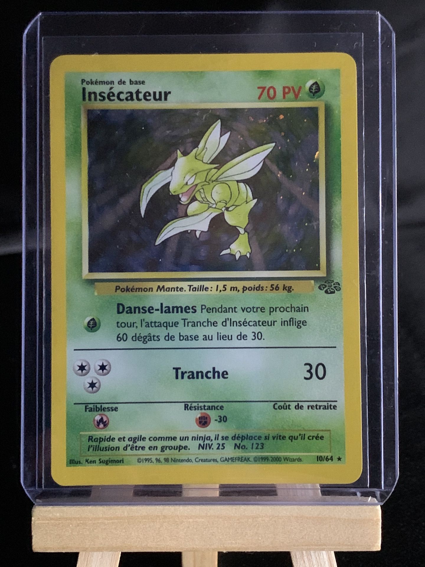 Pokémon Card | SCYTHER | 10/64 | Jungle | HOLO Rare | Mint-NM | PSA? | French |