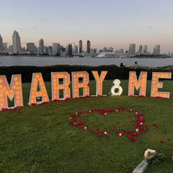 Marry Me Marquee Sign