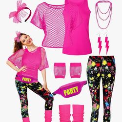 7pc. 80s Costume 