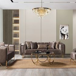 Velvet Sofa & Loveseat