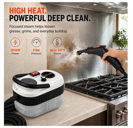 2500W High-Pressure Steam Cleaner – 6-Level Portable Steam Gun
