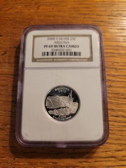 2008S PF69 Ultra Cameo Arizona State Quarter