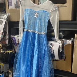 New Elsa Costume Dress, Complete With Accessories. Size 8/10.