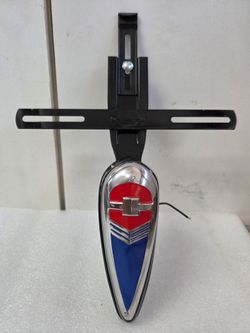 1939 Chevy Rear License Light with Bracket Restored