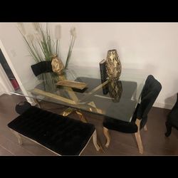 Dining Table With Chairs And Benches