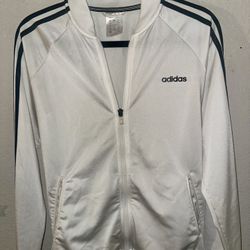 White Adidas Zip-Up 
