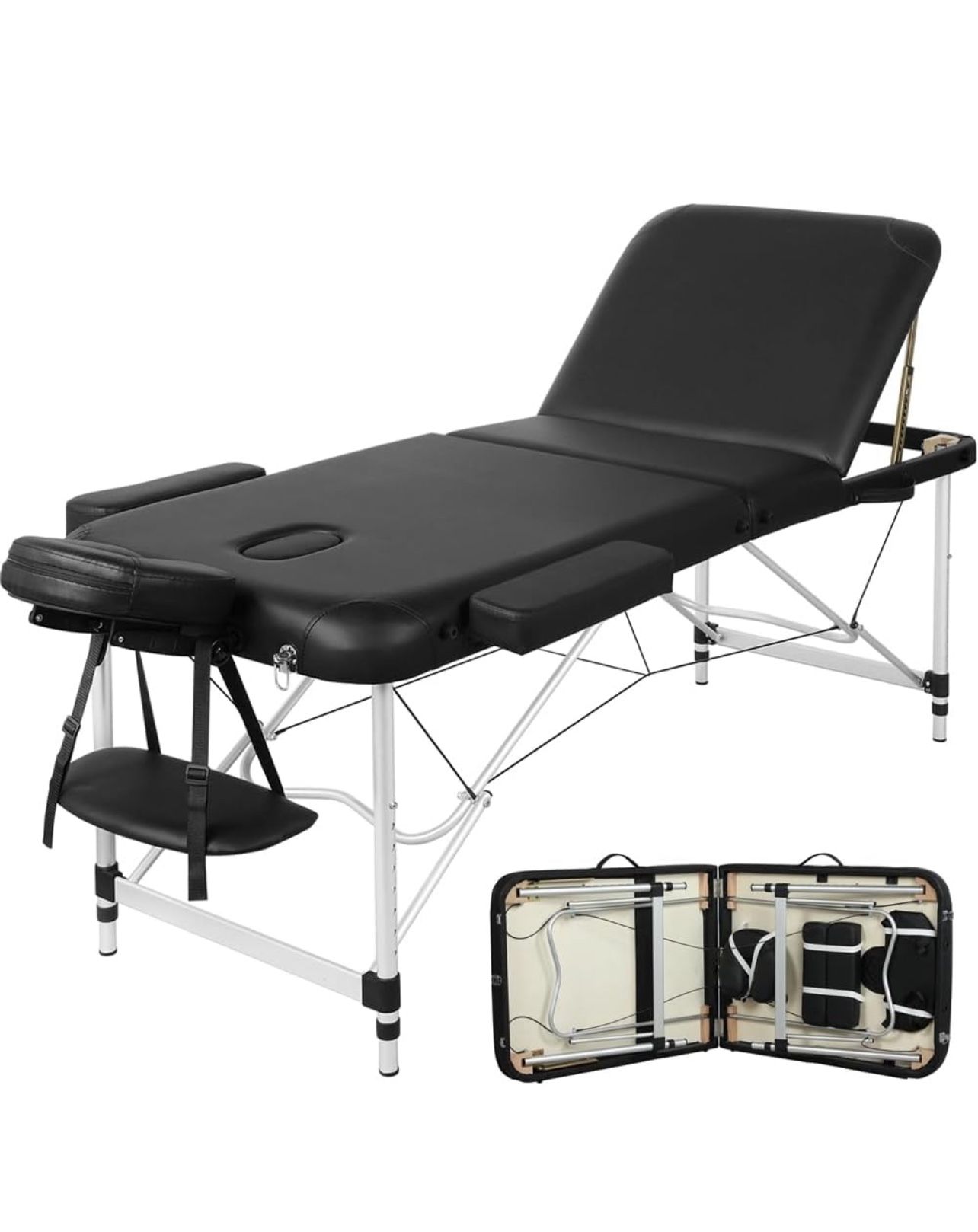 New Massage Table Wide Tilt Head Rest Carry Bag