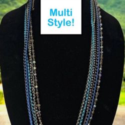 High Quality Multi Style Aurora Borealis Statement Necklace
