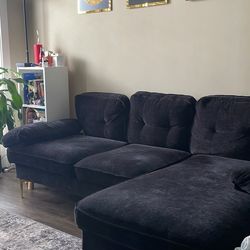 Black L-Shaped sectional FOR SALE