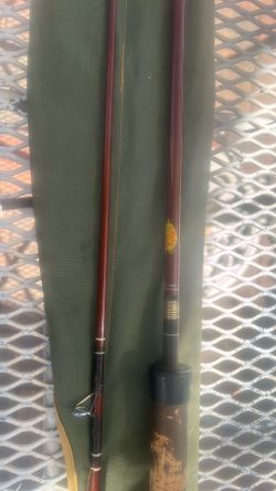 Vintage Spin King Fishing Rod w/ Green Case