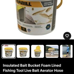 Insulated Bucket For Fishing Bait