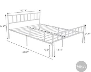 White bed frame