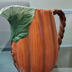 Vintage Pumpkin Pitcher