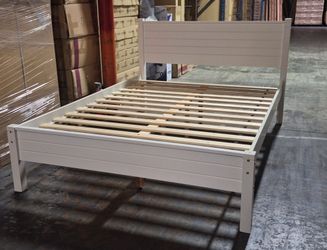 Full Size Bed Frame Color Espresso Or White