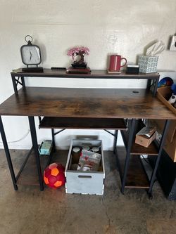 Brown desk