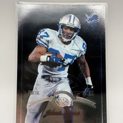 1997 LEAF Football Johnny Morton Silver Fractal Matrix (Limited Run) Mint Condition